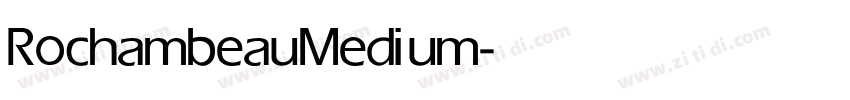 Rochambeau Medium字体转换